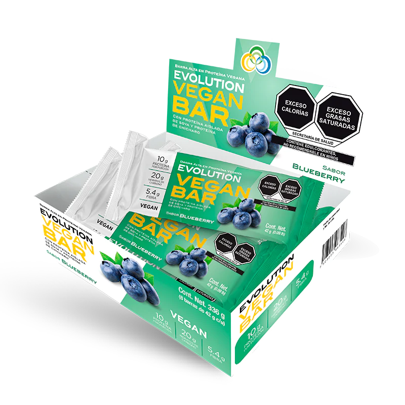 imgProduct_1278 EVOLUTION VEGAN BAR BLUEBERRY 1 PZA - Imagen 1