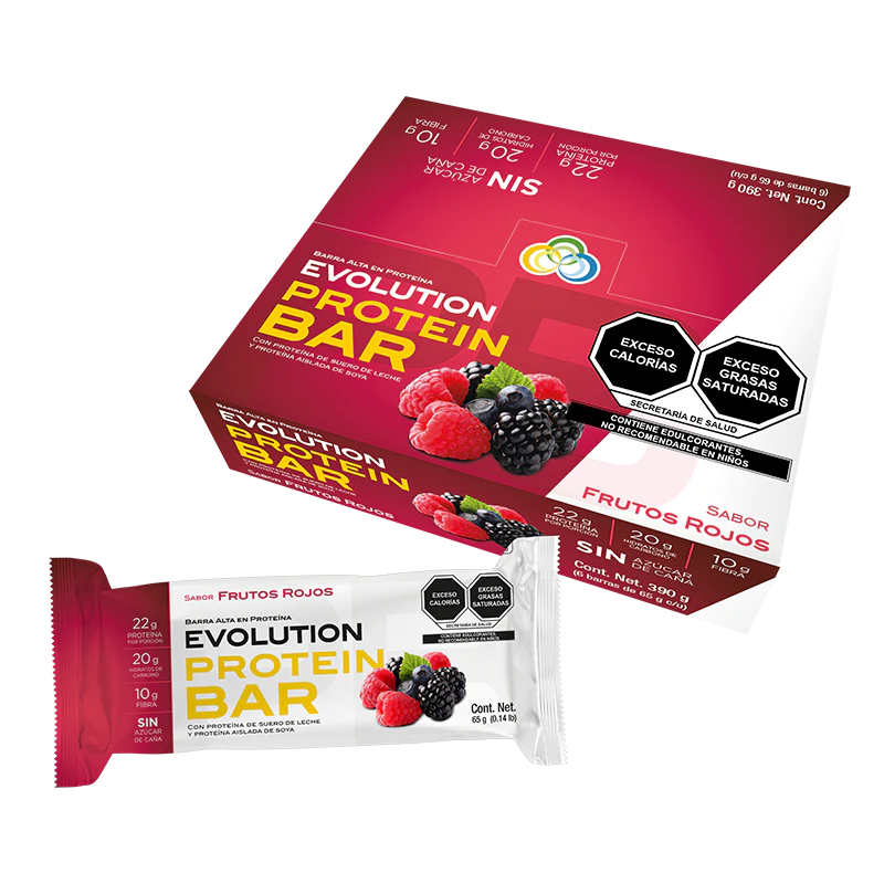 imgProduct_1280 EVOLUTION PROTEIN BAR FRUTOS ROJOS 1 PZA - Imagen 1