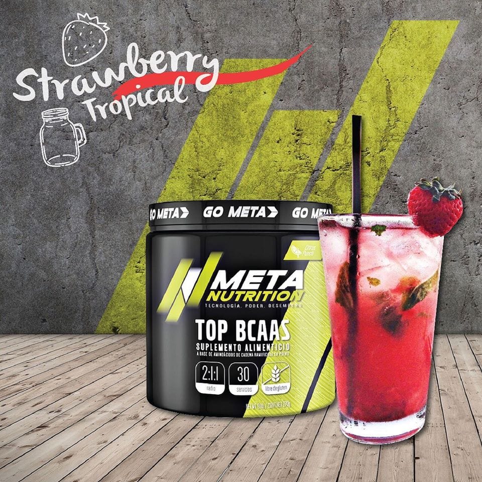 imgProduct_2038 META TOP BCAAS SUPLEMENTO ALIMENTICIO 240 G STRAWBERRY - Imagen 1