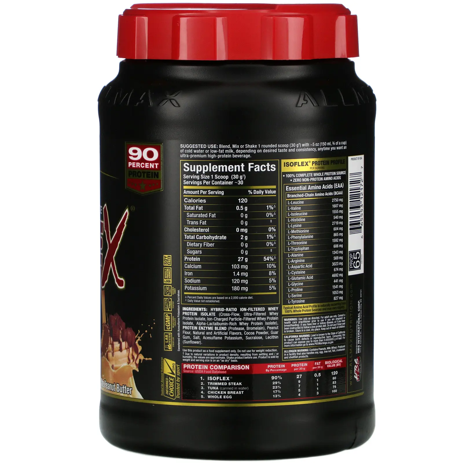 imgProduct_254 ALMX ISOFLEX 5 LBS CHOCOLATE - Imagen 1