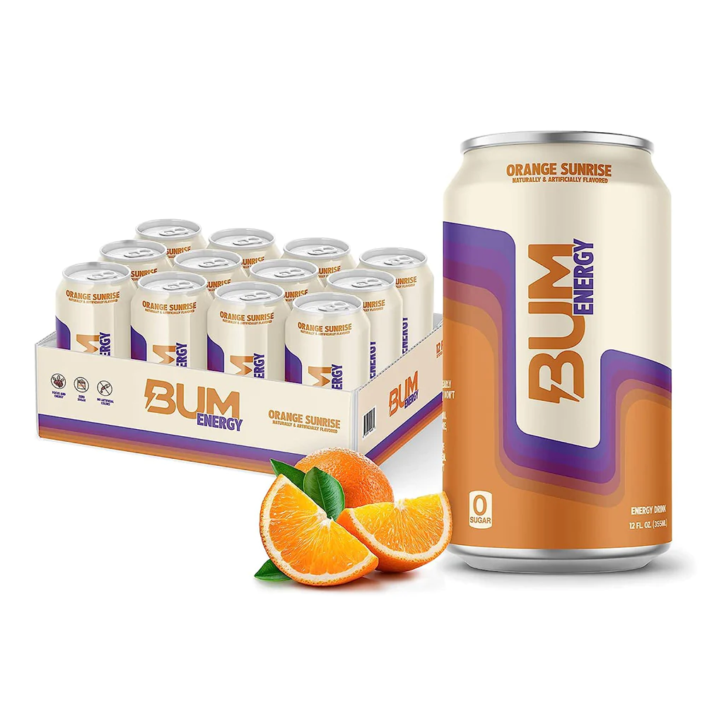 imgProduct_2861 RAW BUM ENERGY DRINK 12 OZ/ 1 PZA ORANGE SUNRISE - Imagen 1