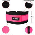 FITNESS STYLE  CINTO SOPORTE DELGADO  ROSA EXTRA GRANDE