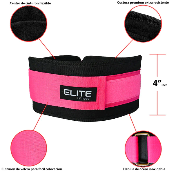 imgProduct_3897 FITNESS STYLE CINTO SOPORTE DELGADO ROSA EXTRA GRANDE - Imagen 1