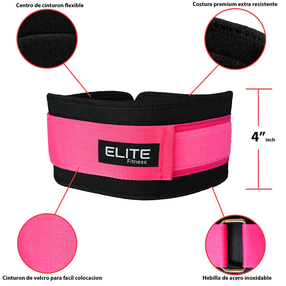 imgProduct_3906 FITNESS STYLE CINTO SOPORTE DELGADO ROSA EXTRA CHICO - Imagen 1
