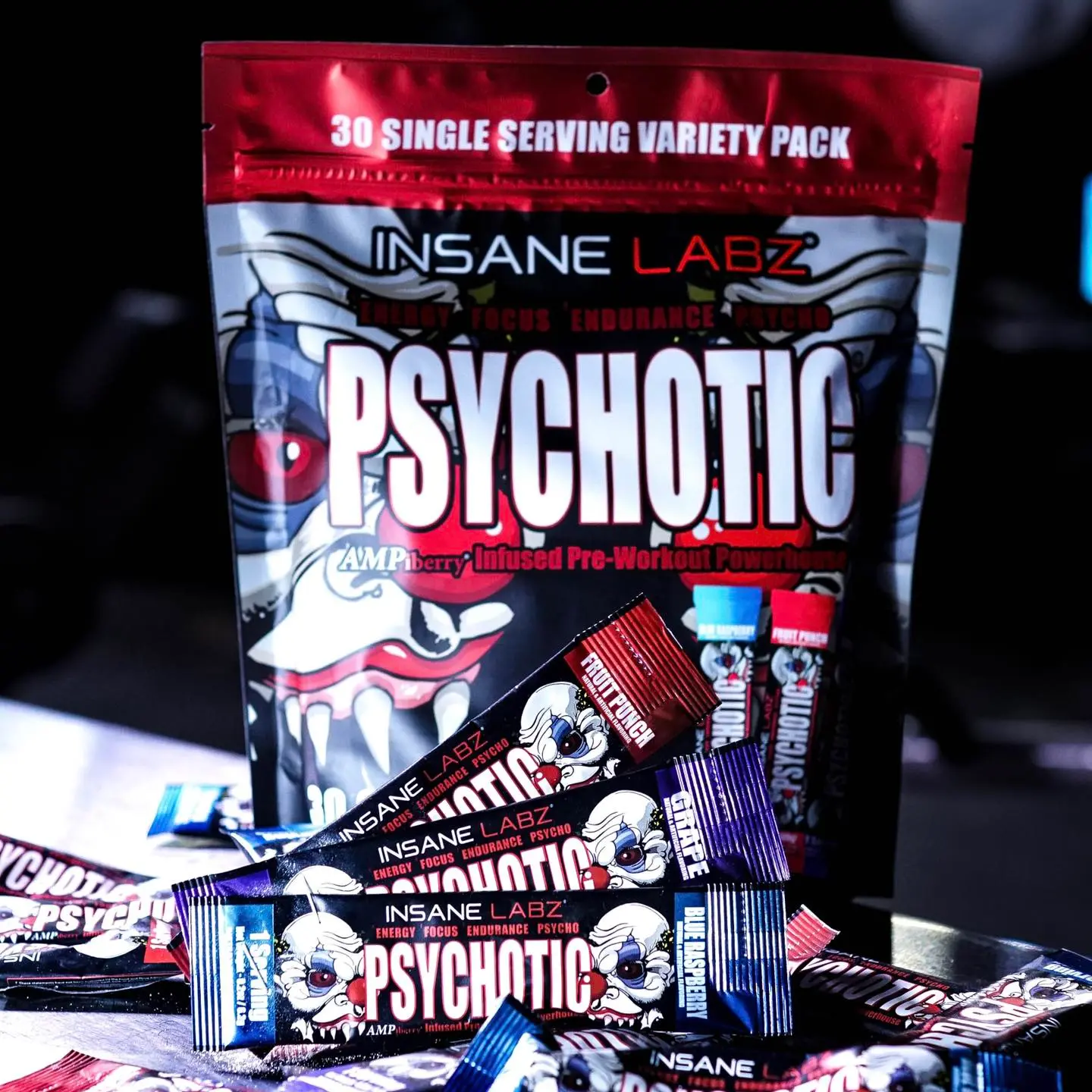 imgProduct_51497274443 INS INSANE PSYCHOTIC RED 30 STICKS SERV VARIETY BAG FLAVORS - Imagen 1