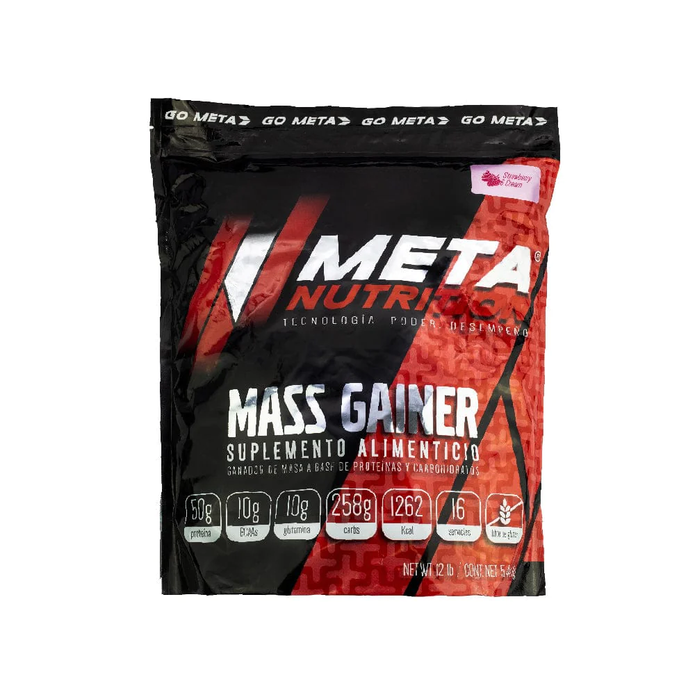 imgProduct_7503024821673 META MASS GAINER 12 LBS STRAWBERRY CREAM - Imagen 1
